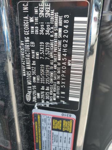 5XYPKDA54HG220483 KIA Sorento