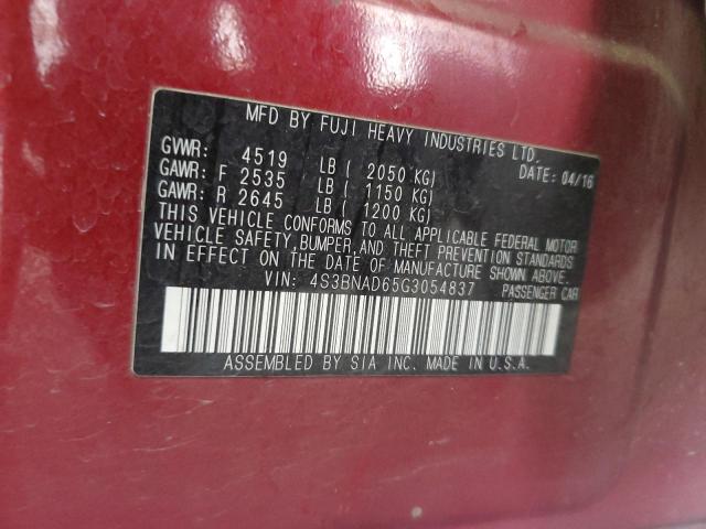 4S3BNAD65G3054837 Subaru LEGACY 2.5