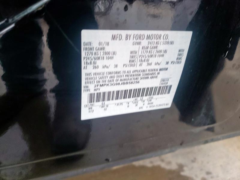 2FMPK3G98JBB58256 Ford EDGE SE