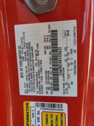 1FA6P8CF6R5420632 Ford MUSTANG GT