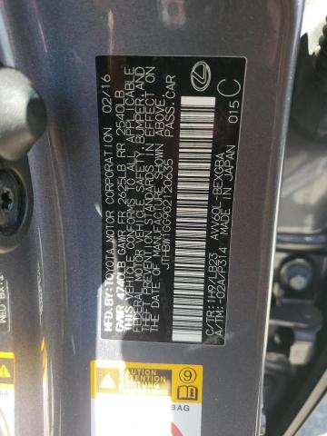 JTHBW1GG9G2120635 Lexus ES 300H