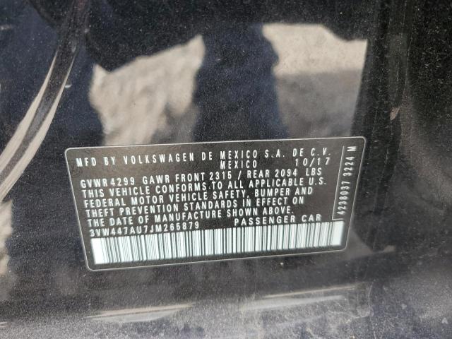 3VW447AU7JM265879 Volkswagen 2018
