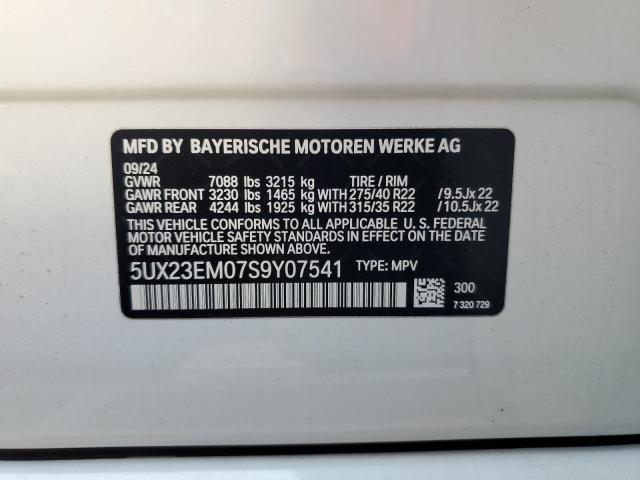 5UX23EM07S9Y07541 BMW 2025