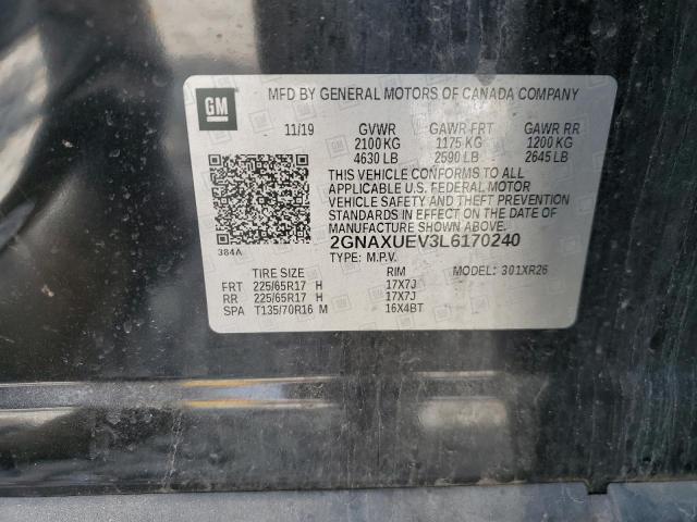 2GNAXUEV3L6170240 Chevrolet EQUINOX LT