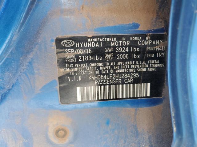KMHD84LF2HU284295 Hyundai 2017
