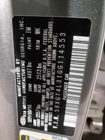 5XXGT4L31GG114553 KIA t-gdi theta ii