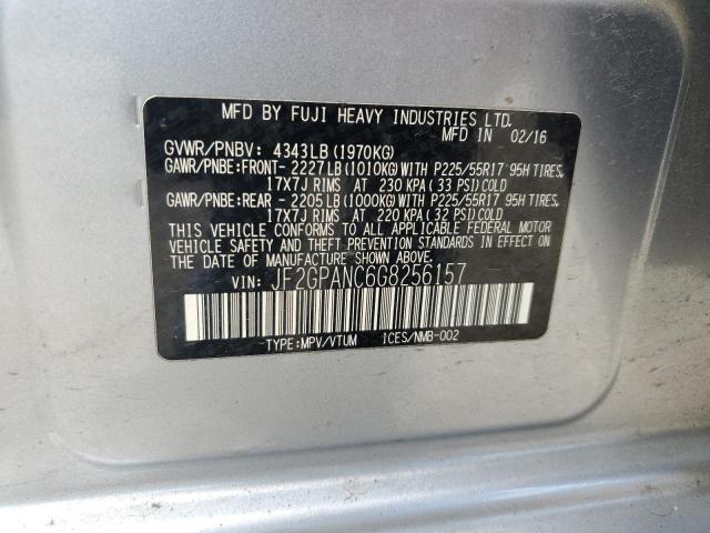 JF2GPANC6G8256157 Subaru naturally aspirated