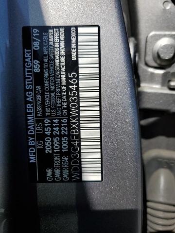 WDD3G4FBXKW035465 Mercedes-Benz m260