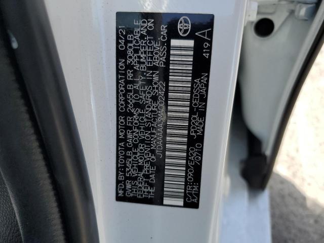 JTDAAAAA3MA002422 Toyota 3km