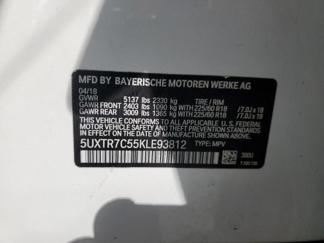 5UXTR7C55KLE93812 BMW X3