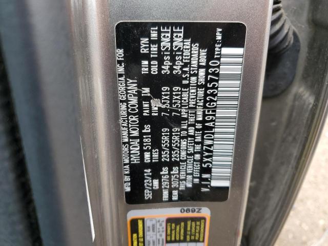 5XYZWDLA9FG235730 Hyundai SANTA FE S