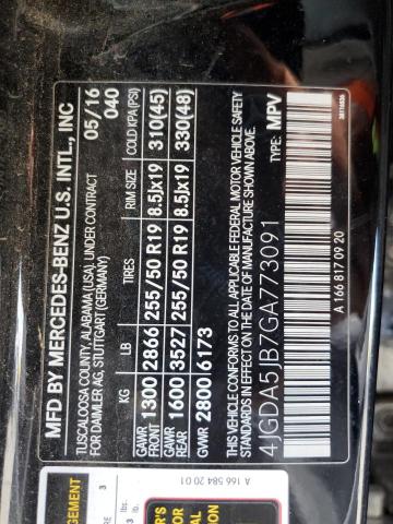 4JGDA5JB7GA773091 Mercedes-Benz GLE 350