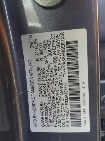 1HGCV1F33JA193635 Honda l15be