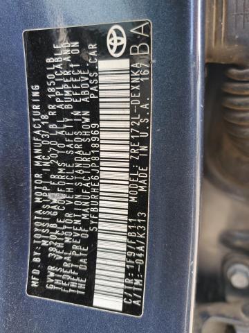 5YFBURHE6JP818969 Toyota COROLLA L