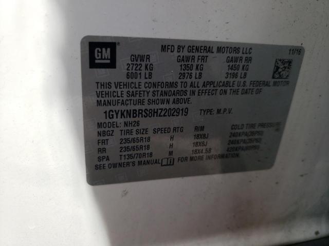 1GYKNBRS8HZ202919 Cadillac lgx - di: direct injection, vvt: variable valve timing, alum, gen 2