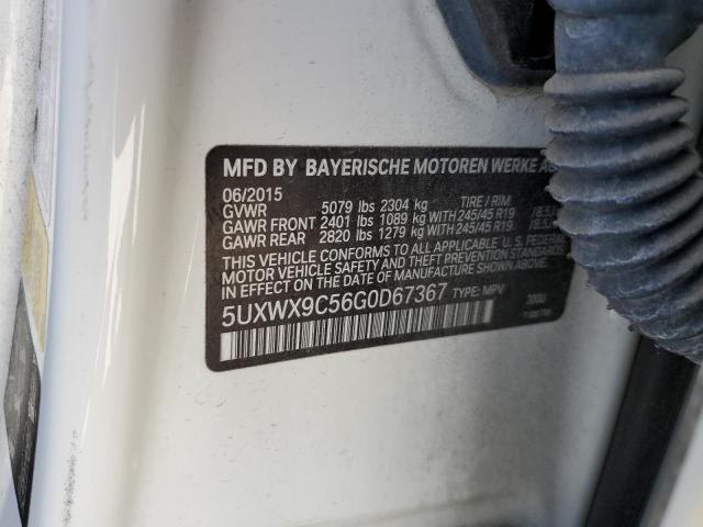 5UXWX9C56G0D67367 BMW X3