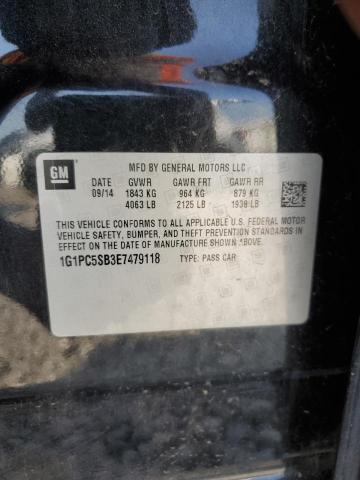 1G1PC5SB3E7479118 Chevrolet CRUZE LT