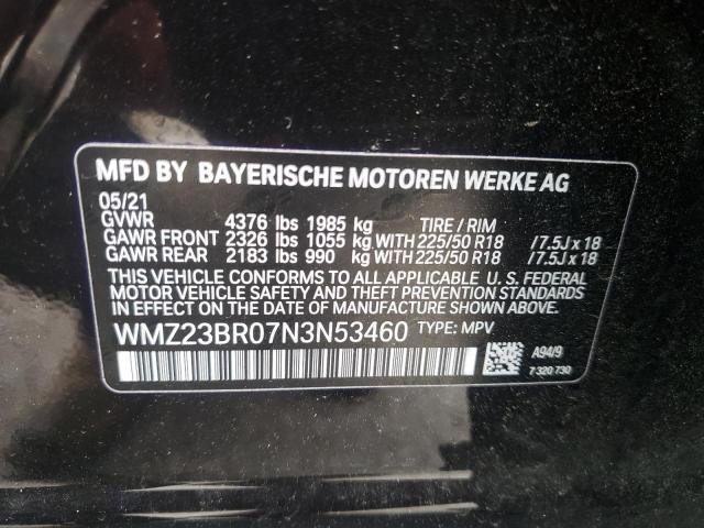 WMZ23BR07N3N53460 Mini COOPER COU