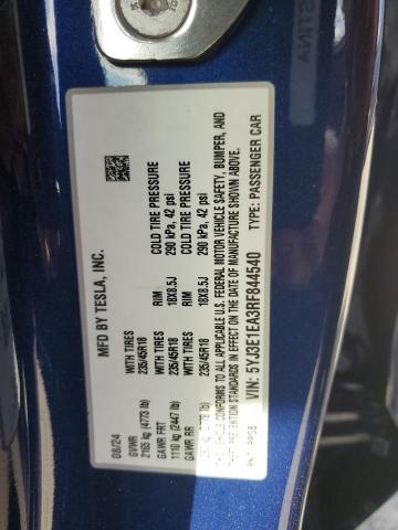 5YJ3E1EA3RF844540 Tesla MODEL 3
