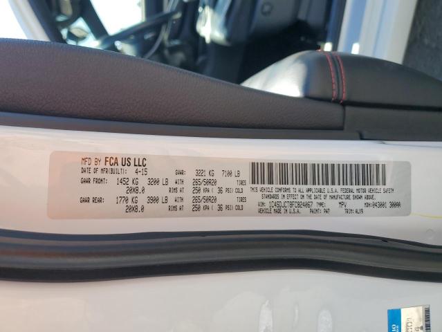 1C4SDJCT8FC824067 Dodge DURANGO R/