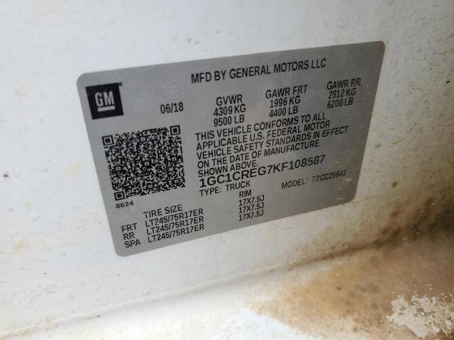 1GC1CREG7KF108587 Chevrolet Silverado
