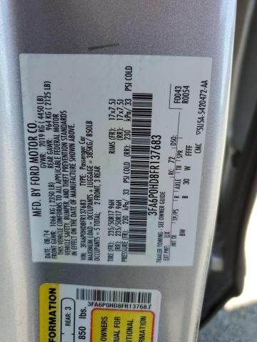 3FA6P0HD8FR137683 Ford 2015