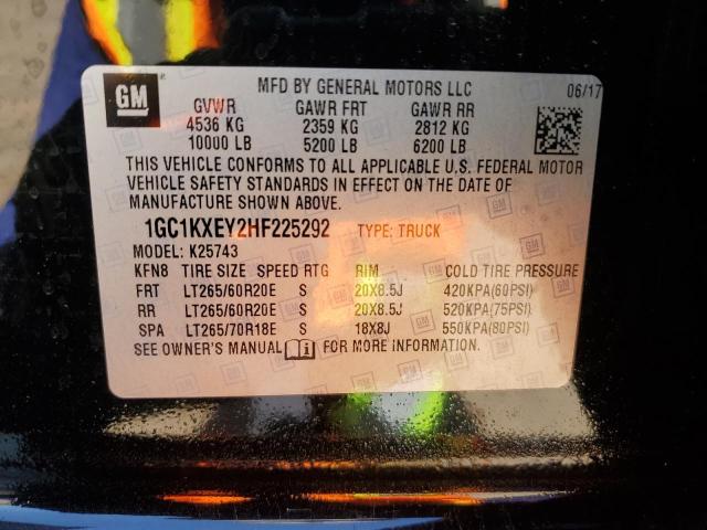 1GC1KXEY2HF225292 Chevrolet l5p - direct injection, duramax, gen 5, var 1