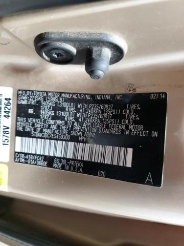 5TDKK3DC7ES459300 Toyota SIENNA LE