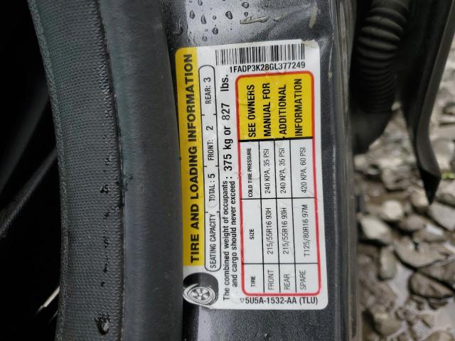 1FADP3K28GL377249 Ford FOCUS SE