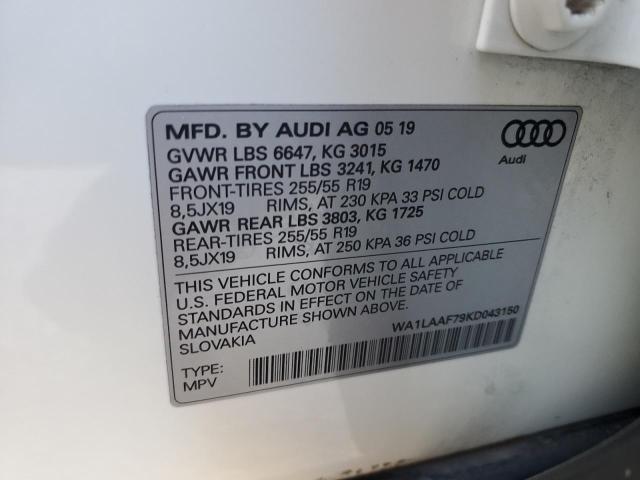 WA1LAAF79KD043150 Audi Q7