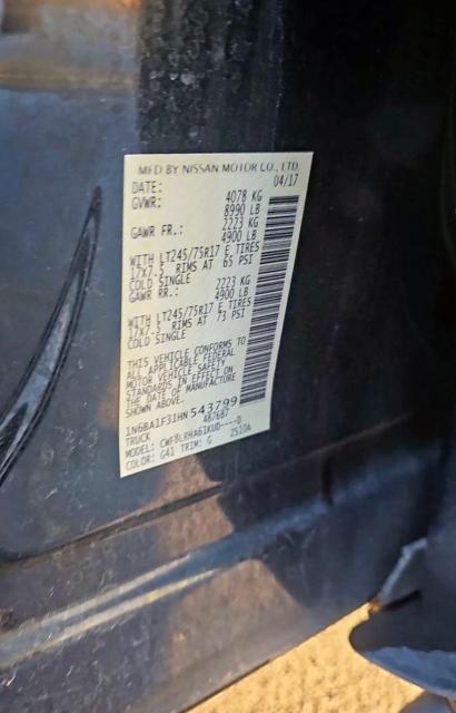 1N6BA1F31HN543799 Nissan 2017