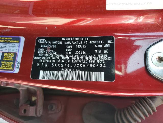 5XXGT4L32KG290634 KIA Optima Lx