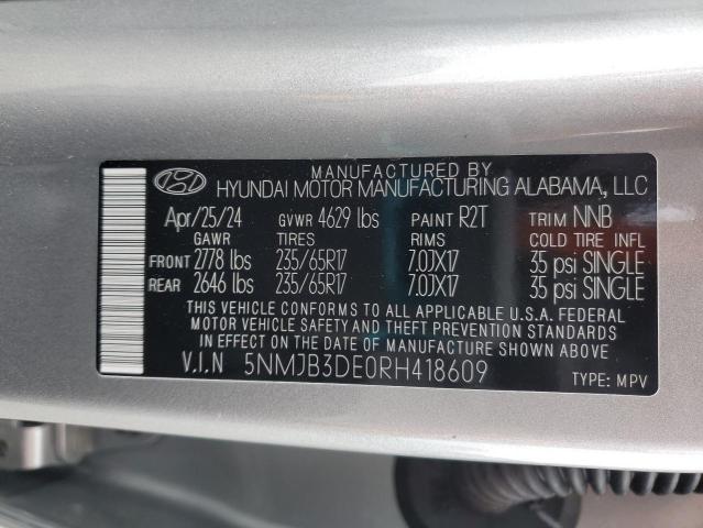 5NMJB3DE0RH418609 Hyundai gdi theta iii
