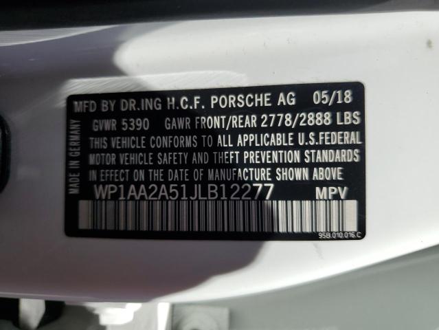 WP1AA2A51JLB12277 Porsche 2018