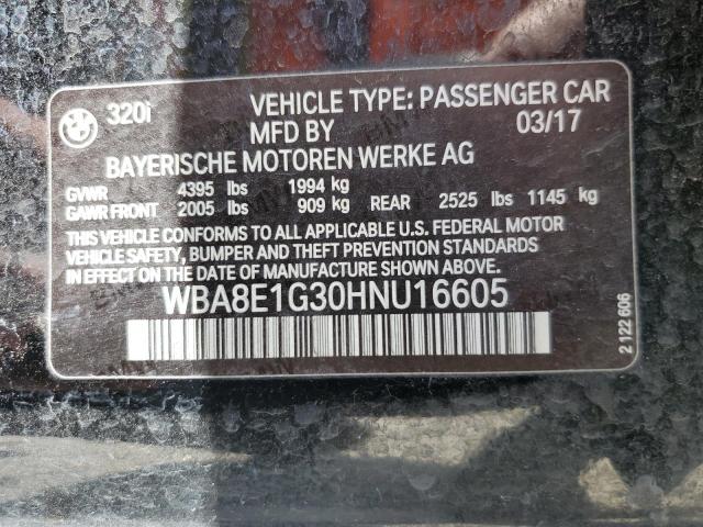 WBA8E1G30HNU16605 BMW 320 I