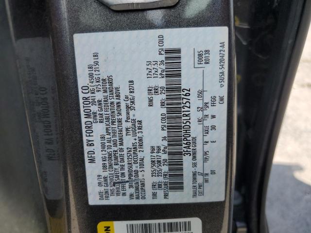 3FA6P0HD5LR125762 Ford FUSION SE