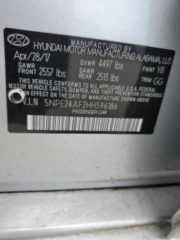 5NPE24AF2HH596186 Hyundai 2017