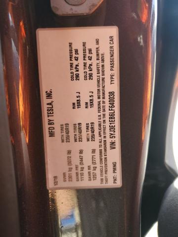 5YJ3E1EB6LF640038 Tesla 2020
