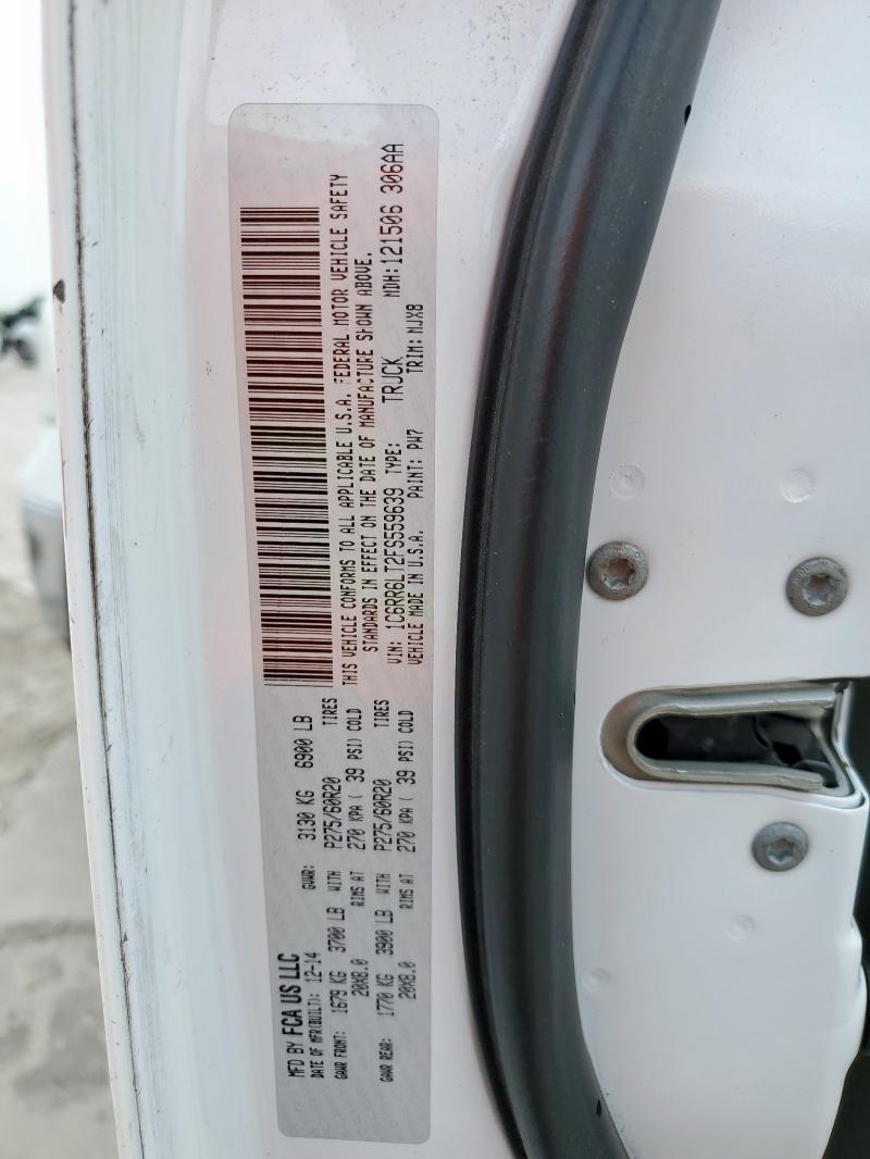 1C6RR6LT2FS559639 RAM 1500 Slt