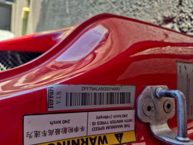 ZFF79ALA5G0214993 Ferrari 488 GTB