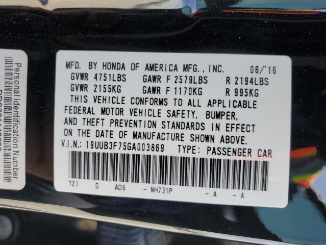 19UUB3F75GA003869 Acura TLX ADVANC