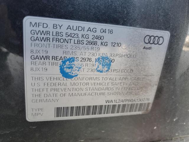 WA1L2AFP9GA130276 Audi flex fuel - e85