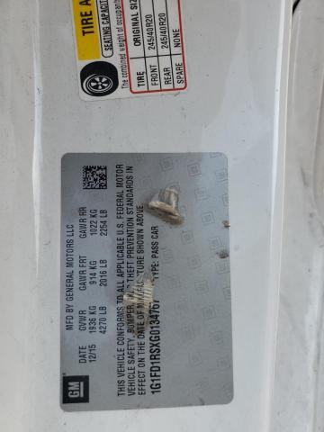 1G1FD1RSXG0134767 Chevrolet CAMARO LT
