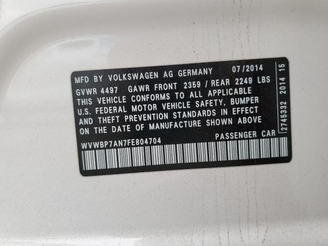 WVWBP7AN7FE804704 Volkswagen CC SPORT