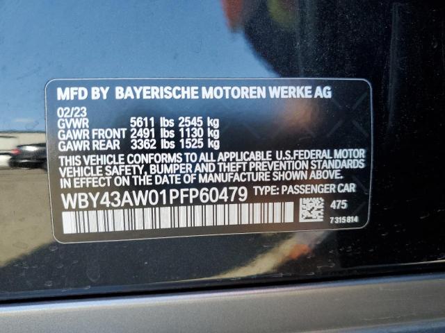 WBY43AW01PFP60479 BMW I4 Edrive