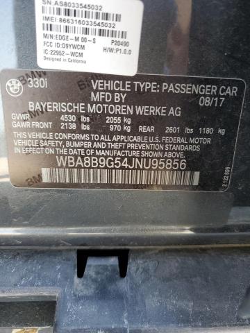 WBA8B9G54JNU95856 BMW 330I