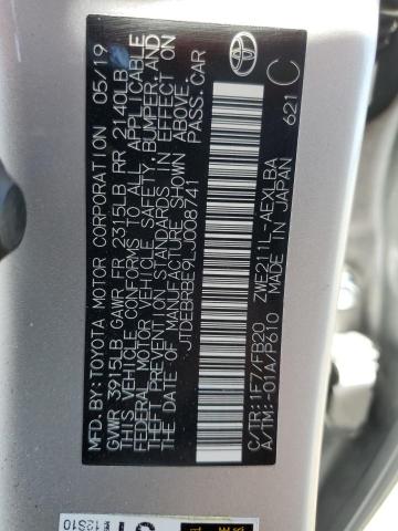 JTDEBRBE9LJ008741 Toyota 2zr-fxe, 1nm