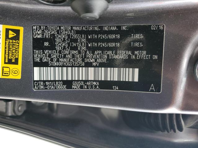 5TDKKRFH3GS135758 Toyota 2gr-fe