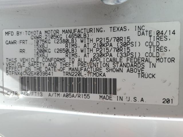 5TFNX4CN2EX039641 Toyota 2tr-fe