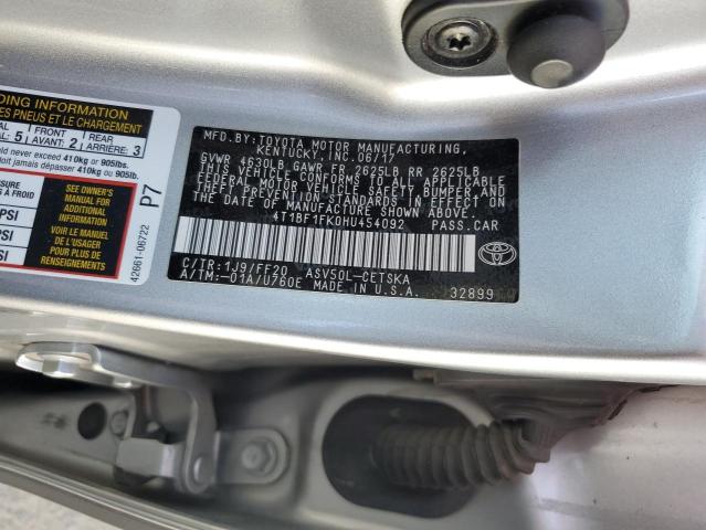 4T1BF1FK0HU454092 Toyota 2ar-fe